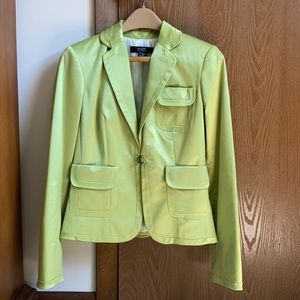 Fitted blazer chartreuse victoria’s Secret size 6